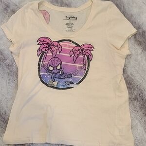 Marvel Kids Cream Spider-Man Graphic T-Shirt